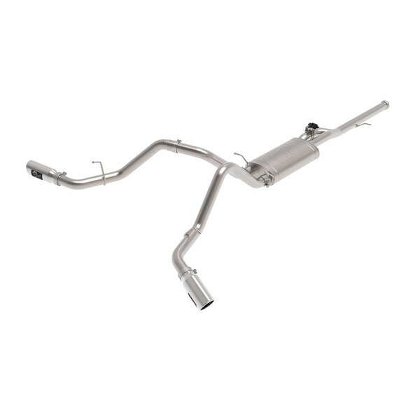 Afe Stainless Steel, With Muffler, 3 Inch Pipe Diameter, Single Exhaust With Dual Exits, Side Exit 49-34132-P - main